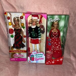 Barbie Festive Doll Trio - Holiday Party, Holiday Season, Season Sparkle Barbie